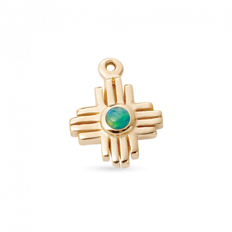 One Sided Opal Zia Charm