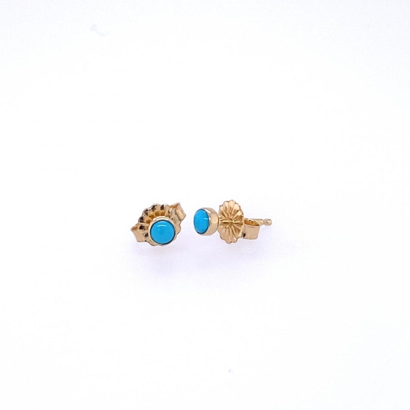Sleeping Beauty Stud Earrings 3mm