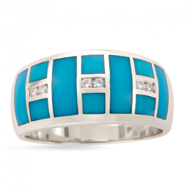 Sleeping Beauty Turquoise Canal Ring