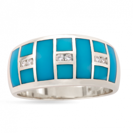 Sleeping Beauty Turquoise Canal Ring