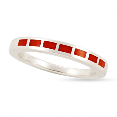 Coral Stackable Flat Band