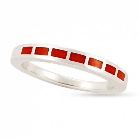 Coral Stackable Flat Band