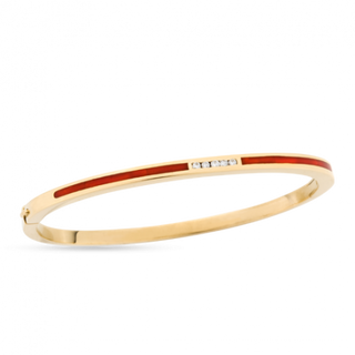 Coral Bangle Bracelet