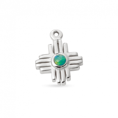 One Sided Opal Zia Charm