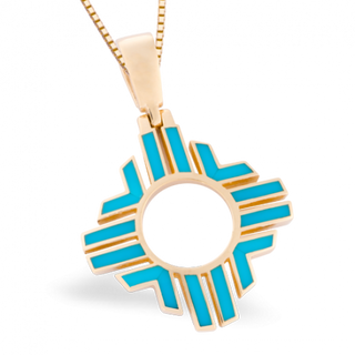 Large Sleeping Beauty Zia Pendant