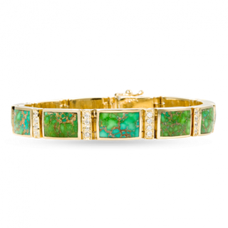 Royston Link Bracelet with Pavé Diamonds