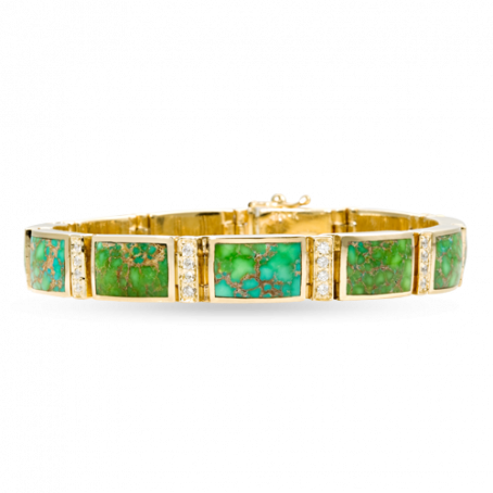 Royston Link Bracelet with Pavé Diamonds