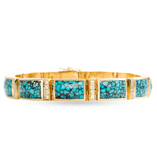 Spiderweb Link Bracelet with Pavé Diamonds