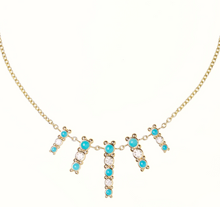 Turquoise Tapestry Necklace