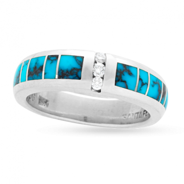 Spiderweb Turquoise Rio Ring