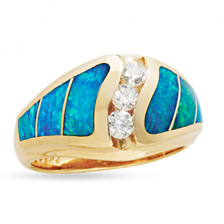 Large Opal Cirrus Ring