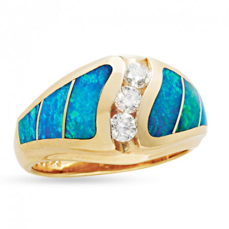 Large Opal Cirrus Ring