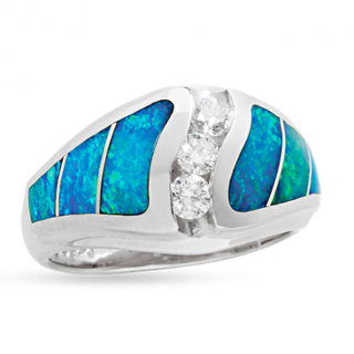 Large Opal Cirrus Ring