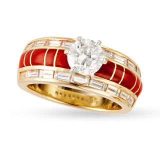 Mediterranean Coral Anisa Ring