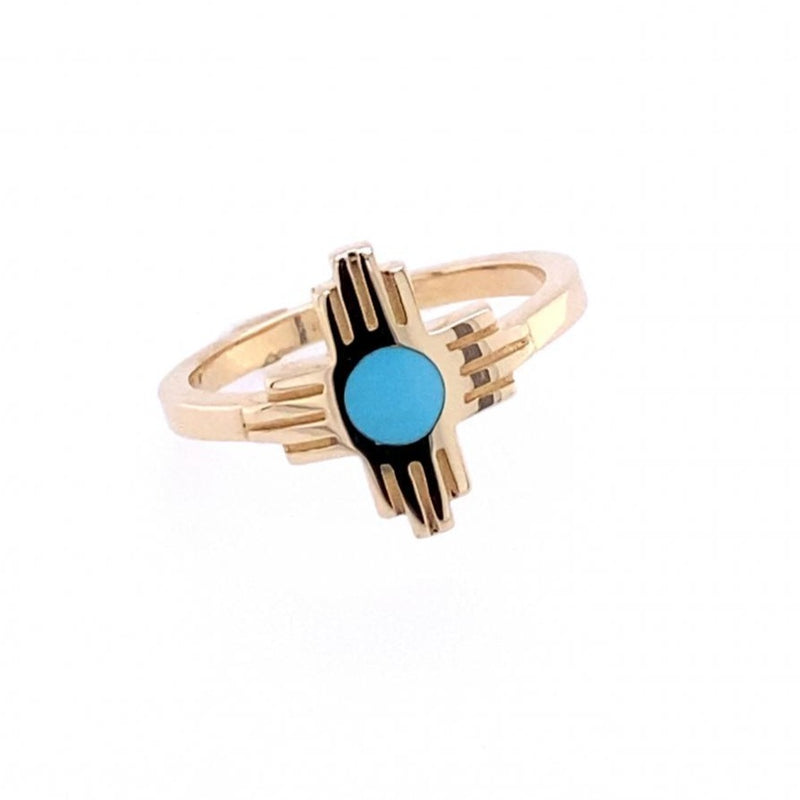 Small Turquoise Zia Ring