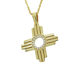 Gold Zia with Diamond Halo